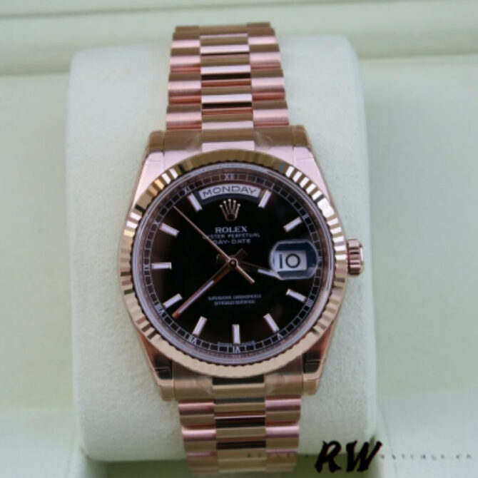 Replica Rolex Day-Date 118239 MOP Diamond Dial 36mm Unisex Watch
