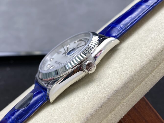 Replica Rolex Day Date 36 White Gold Diamond Rhodium Dial 118139 0053