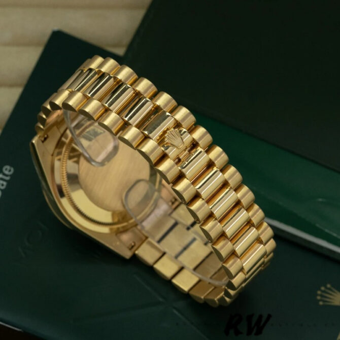 Replica Rolex Day-Date 118235 MOP Black Dial 36mm Unisex Watch
