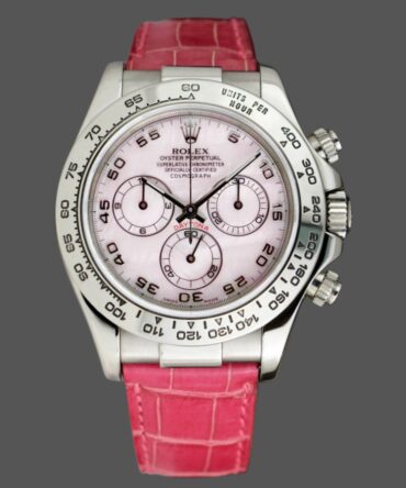 Rolex Daytona 116519 Rose MOP Arabic Pink Strap 40mm Mens Replica Watch