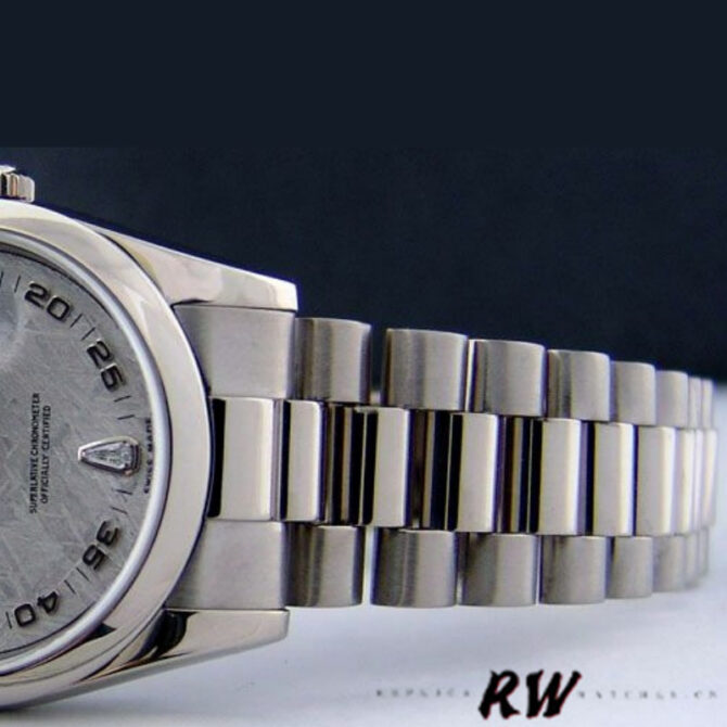 Replica Rolex Day-Date 118209 Meteorite Grey Dial 36mm Unisex Watch