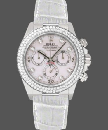 Rolex Cosmograph Daytona 116589 White MOP Diamond Dial 40MM Mens Replica Watch