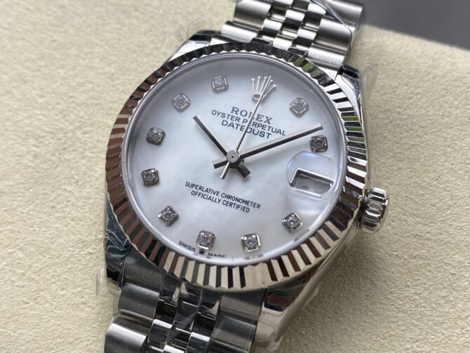 Rolex Datejust 31 Steel & 18K White Gold 278274 0006 Women's Watch