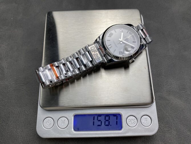 Replica Rolex Day Date 36 White Dial Fluted Bezel White Gold m128239 0059 President Watch