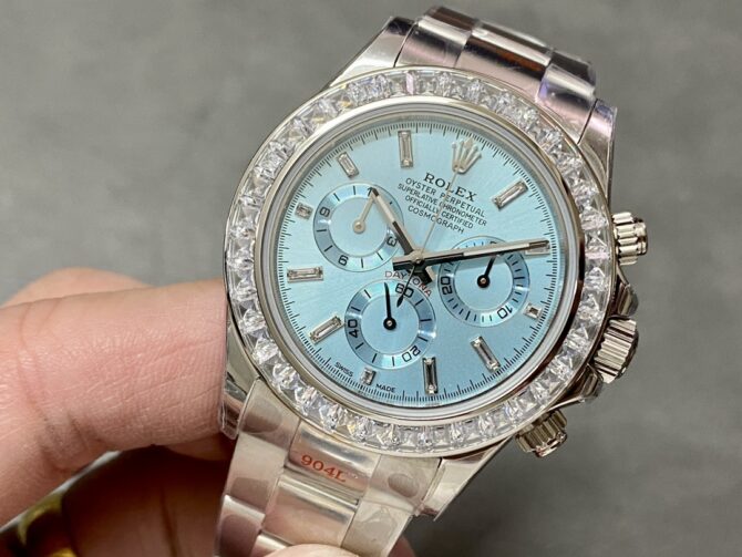 Rolex Daytona Oyster Perpetual Platinum Ice Blue Dial 116576TBR