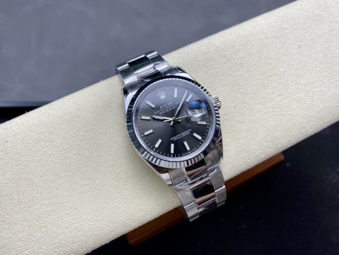 Rolex Datejust 41 Grey Dial Oystersteel & White Gold Steel Strap m126334 0013
