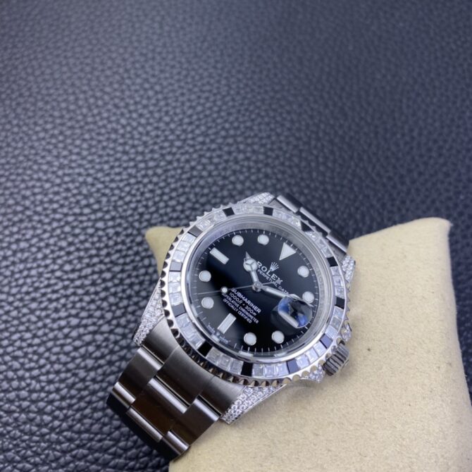 Rolex Submariner 116610 Black Dial Diamond Case 40MM Men's Watch
