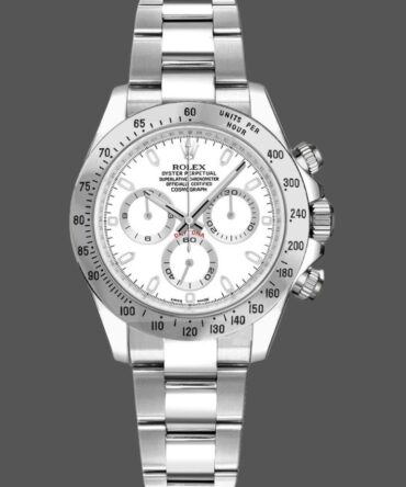 Rolex Daytona 116520 Stainless Steel Case White Dial 40MM Mens Replica Watch