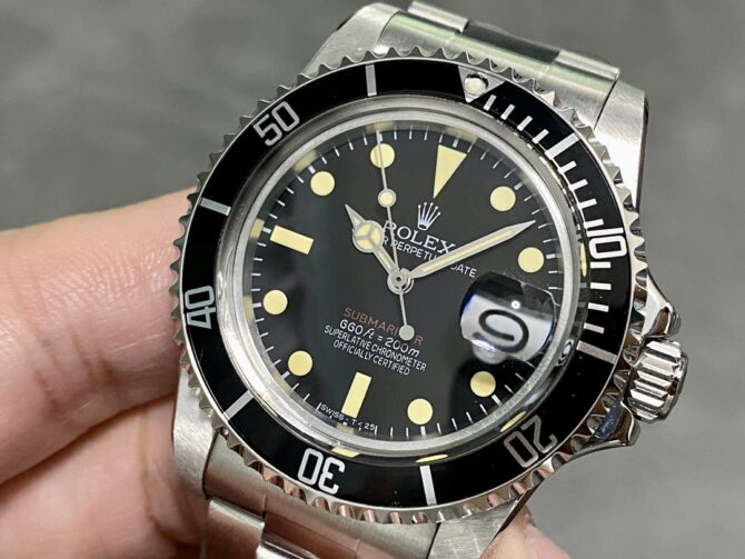 Rolex Submariner 1680 Stainless Steel Case Black Dial 40mm Mens Replica Watch