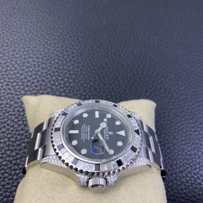 Rolex Submariner 116610 Black Dial Diamond Case 40MM Men's Watch