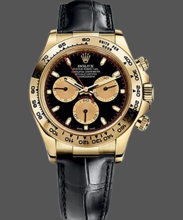 Rolex Cosmograph Daytona 116518 Black And Champagne Dial 40mm Mens Replica Watch