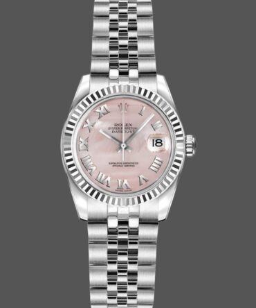 Rolex Datejust 179174 Mother of Pearl Pink Dial Fluted Bezel 26MM Lady Replica Watch
