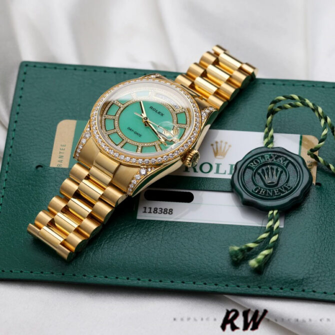 Replica Rolex Day-Date 118389 Meteorite Grey Dial 36MM Unisex Watch