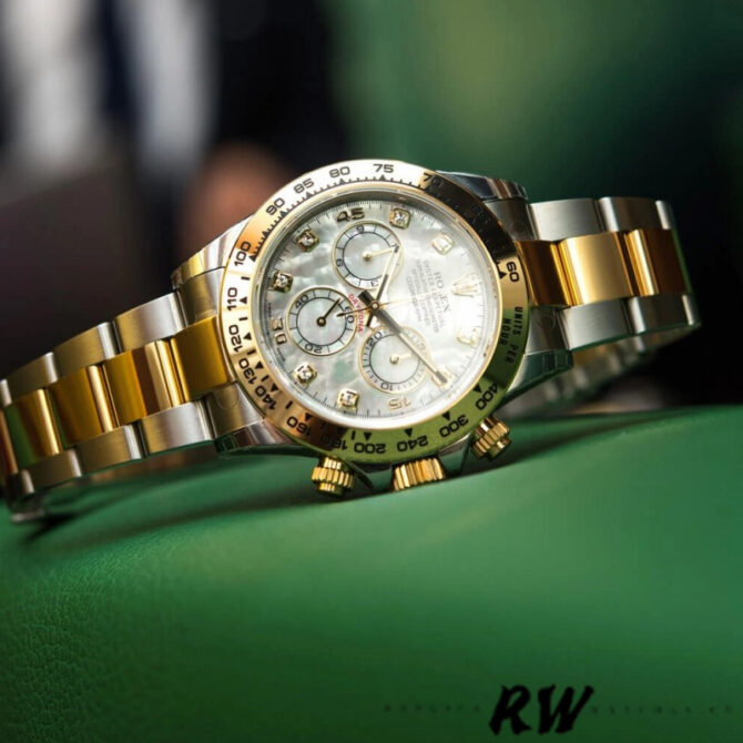 Rolex Cosmograph Daytona 116503 White Mother Of Pearl Dial 40MM Mens Replica Watch