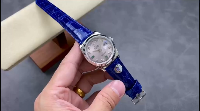 Replica Rolex Day Date 36 White Gold Diamond Rhodium Dial 118139 0053