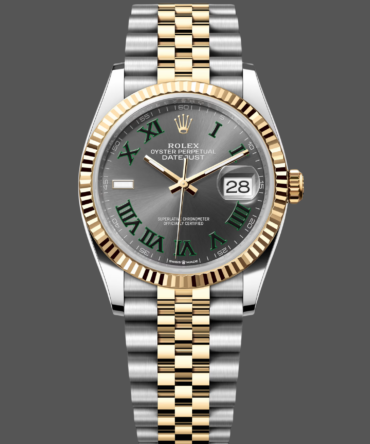 Rolex Datejust Two-Tone Steel Yellow Gold Fluted Bezel m126233 0035 36mm Unisex Replica Watch