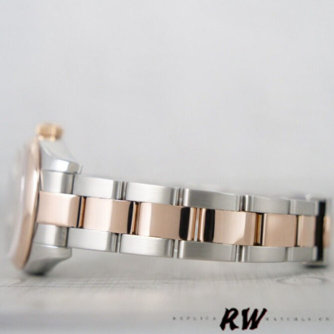 Rolex Datejust 179161 Stainless Steel and Everose Gold Silver Index Dial 26MM Lady Replica Watch