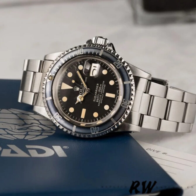 Rolex Submariner 1680 Stainless Steel Case Black Dial 40mm Mens Replica Watch