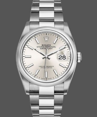 Rolex Datejust 126200 Stainless Steel Silver Index Dial 36MM Unisex Replica Watch