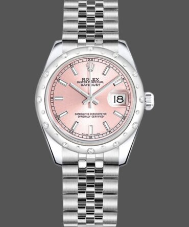 Rolex Datejust 178344 Pink Dial Jubilee Bracelet 31MM Lady Replica Watch
