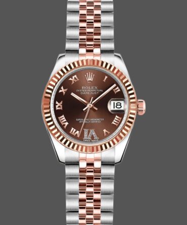 Rolex Datejust 179171 Chocolate Brown Dial Fluted Bezel 26MM Lady Replica Watch