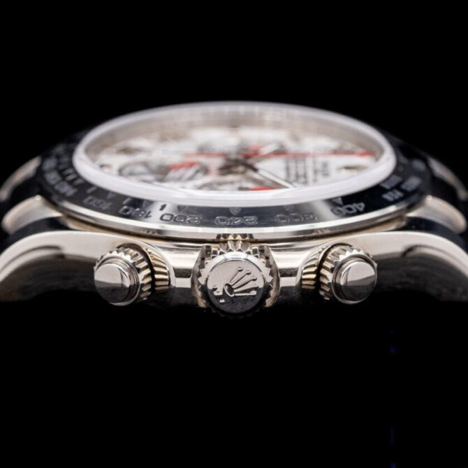 Rolex Daytona 116519 Black Leather strap Meteorite Dial 40mm Mens Replica Watch