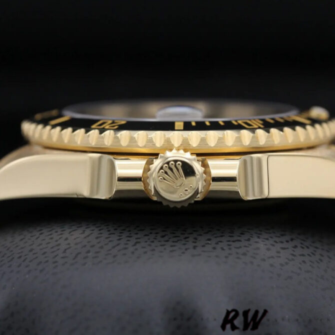 Rolex Submariner 116618 Yellow Gold Black Dial 40mm Mens Replica Watch