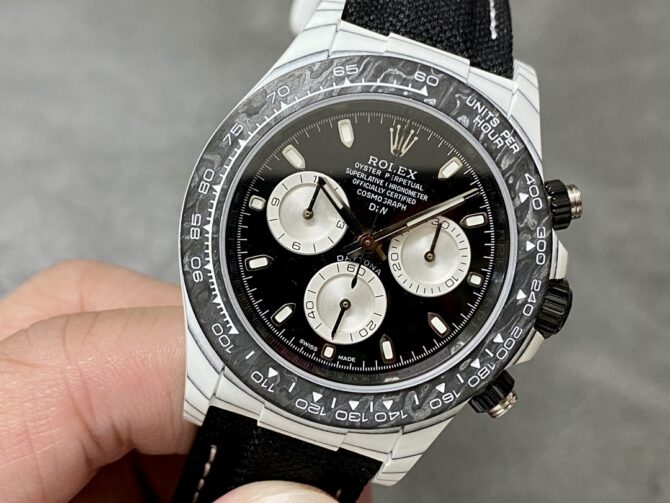Rolex Daytona Cosmograph Carbon Fiber Luminescent Coating 40mm Black Dial Men's Watch