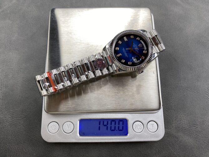 Replica Rolex Day Date 36 Blue Ombre Dial m128236 0005