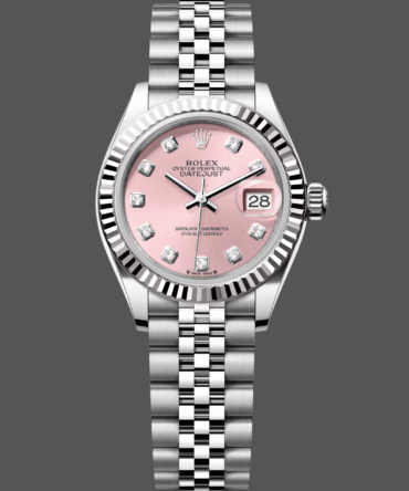 Rolex Datejust 279174 Stainless Steel Pink Diamond Dial 28mm Lady Replica Watch