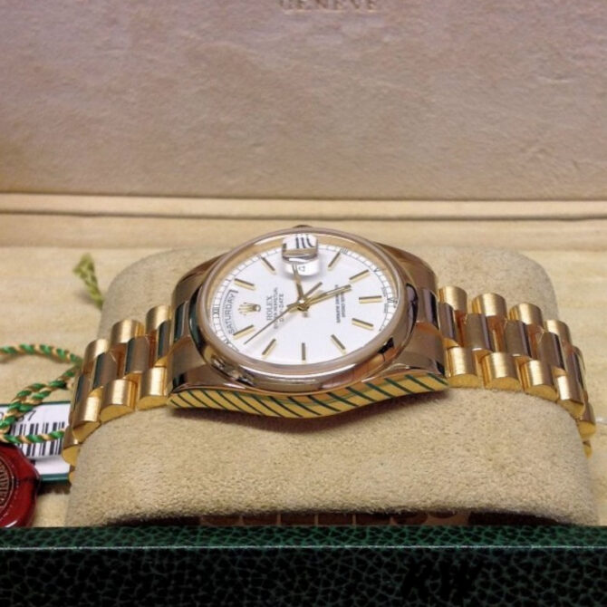 Replica Rolex Day-Date 118208 White Dial 36mm Unisex Watch