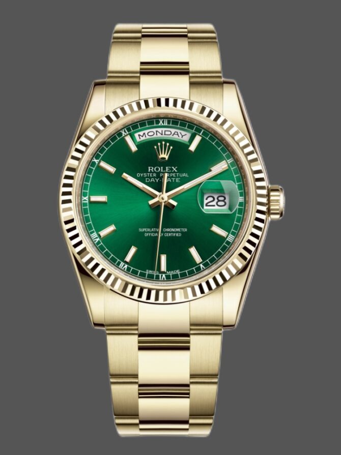 Replica Rolex Day-Date 118235 Rose Gold Chocolate Brown Dial 36mm Unisex Watch