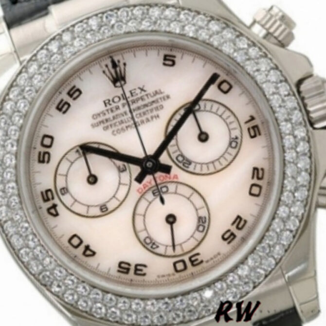 Rolex Cosmograph Daytona 116589 White MOP Arabic Dial 40MM Mens Replica Watch