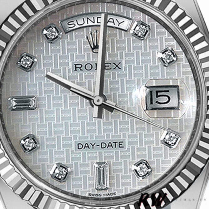 Replica Rolex Day-Date 118388 Black Diamond Dial 36mm Unisex Watch