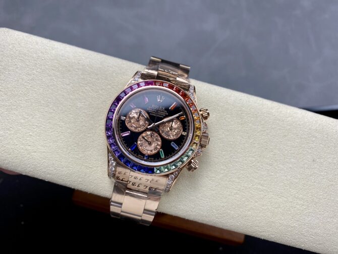 Rolex Cosmograph Daytona 40mm Black Sapphire Rainbow Dial 116595RBOW