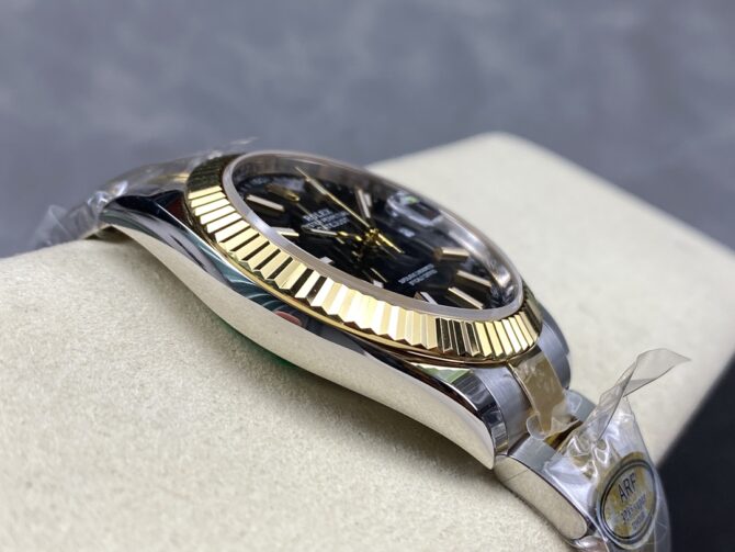 Rolex Datejust 41 Black Dial Fluted Bezel 126333 0013 Men's Watch