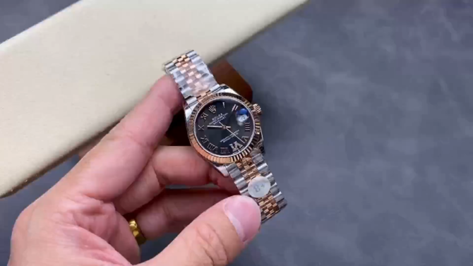 Rolex Datejust 31 Slate Grey Dial Diamond VI 278271 0030 Women's Watch