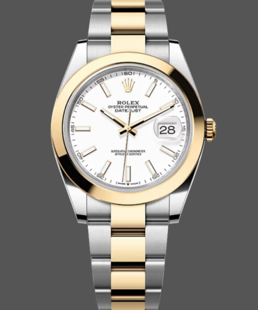 Rolex Datejust 41 m126303 0015 Two Tone White Dial Men's Watch