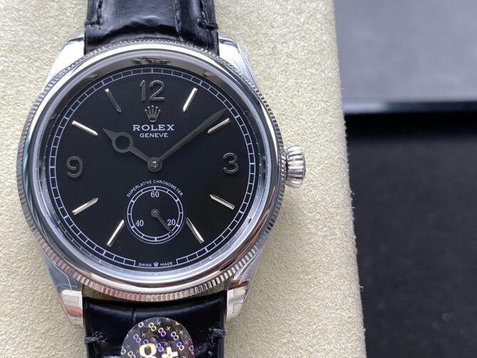 Rolex 1908 Black Dial 52509 0002 39 mm Replica Watch