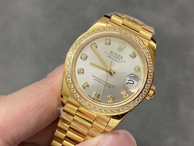 Rolex Datejust 179138 Silver Diamond Dial 26MM Lady Replica Watch