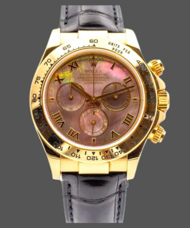 Rolex Daytona 116518 Black MOP Roman Dial 40mm Mens Replica Watch