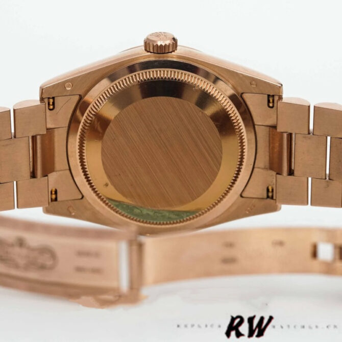 Replica Rolex Day-Date 118235 Rose Gold Chocolate Brown Dial 36mm Unisex Watch
