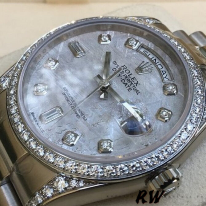 Replica Rolex Day-Date 118389 Meteorite Grey Dial 36MM Unisex Watch