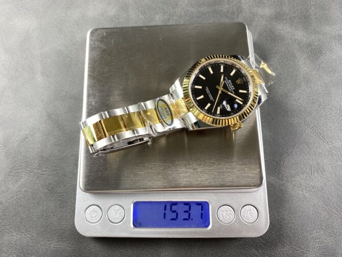 Rolex Datejust 41 Black Dial Fluted Bezel 126333 0013 Men's Watch