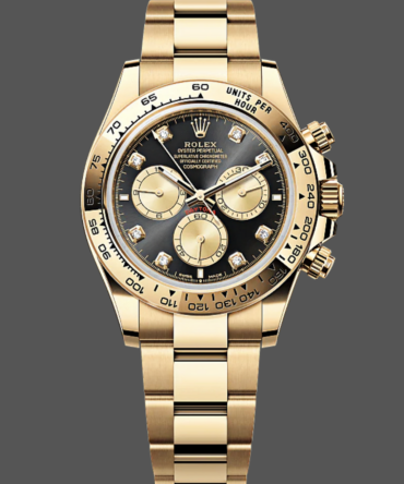 Rolex Daytona Cosmograph 126508 0003 Yellow Gold Black Dial Replica Watch