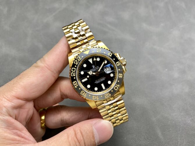 Rolex GMT Master II 40mm m126718grnr 0001 Oyster Bracelet Black Dial Mens Replica Watch