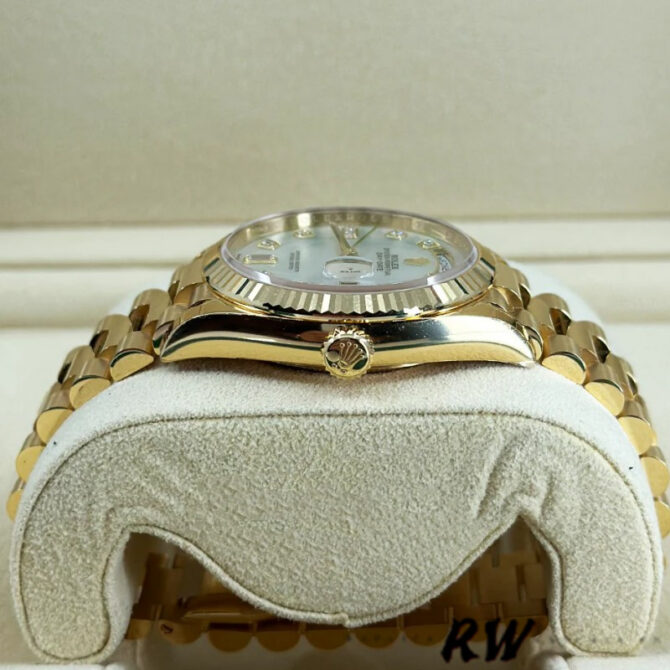 Replica Rolex Day-Date 128239 Blue Ombre Diamond Dial 36MM Unisex Watch