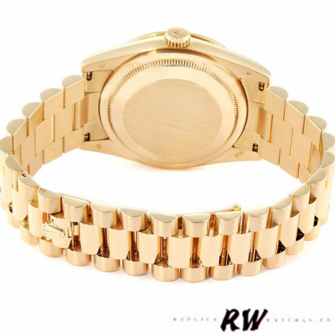 Replica Rolex Day-Date 118388 Champagne Roman Numeral Dial 36MM Unisex Watch