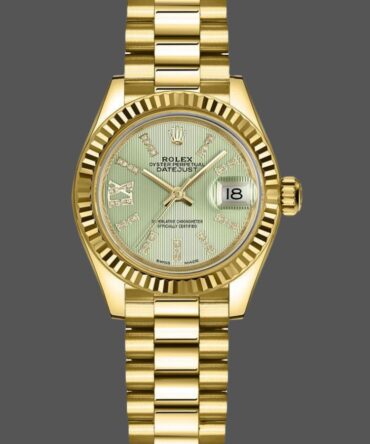 Rolex Datejust 279178 Linden Green Dial Fluted Bezel 28mm Lady Replica Watch