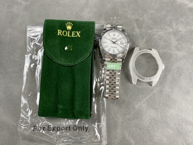 Rolex Datejust 41 Steel & White Gold White Dial Jubilee Bracelet M126334 0010 Men's Watch